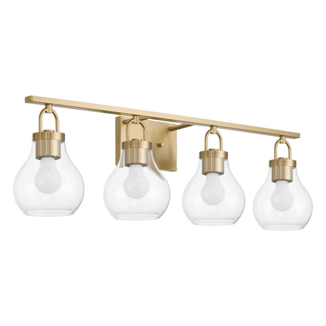 Mansfield Four Light Vanity in Champagne Gold Thesis Canada