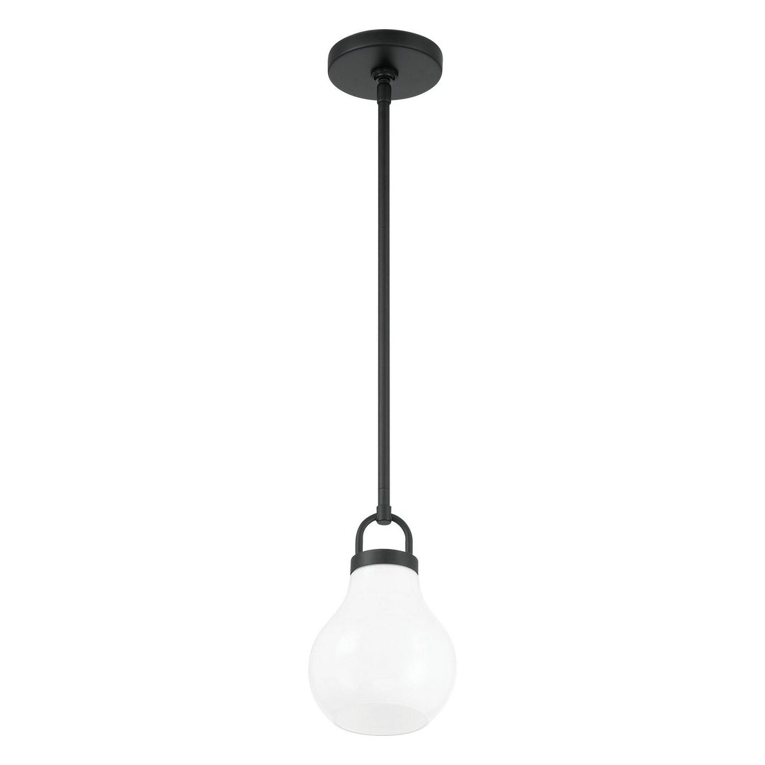 Mansfield One Light Pendant in Matte Black Thesis Canada