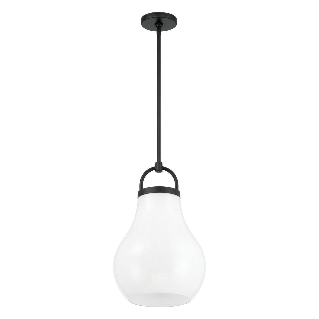 Mansfield One Light Pendant in Matte Black Thesis Canada