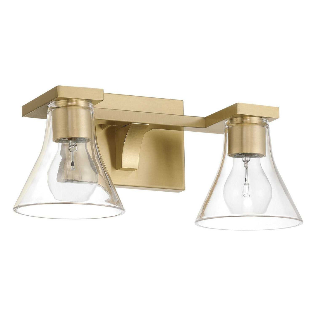 Gilford Two Light Vanity in Champagne Gold Thesis Canada