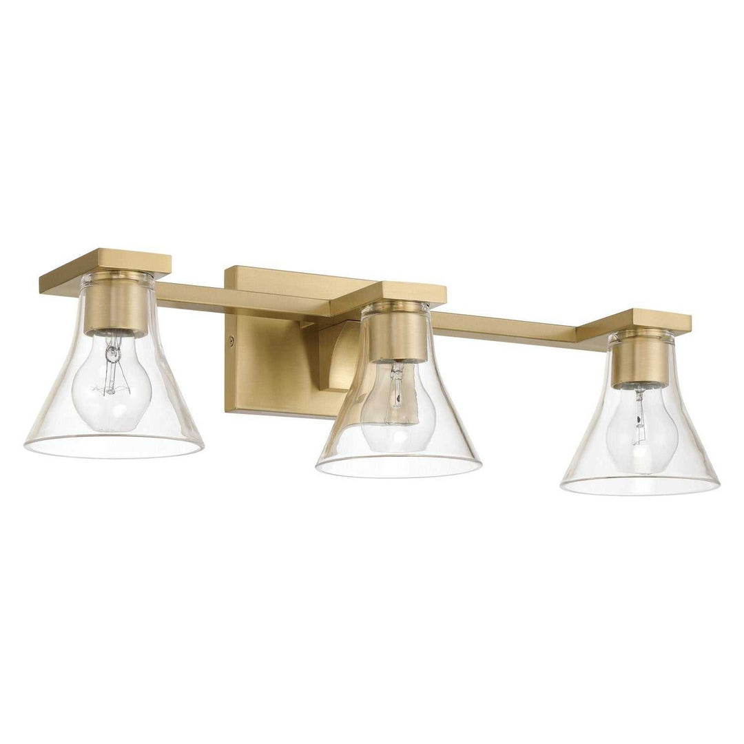 Gilford Three Light Vanity in Champagne Gold Thesis Canada