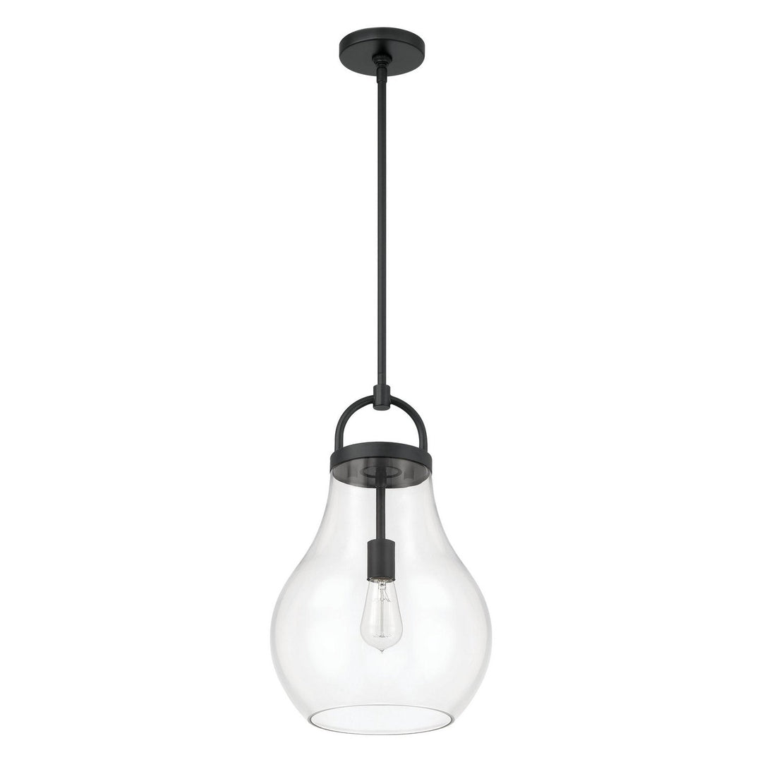 Mansfield One Light Pendant in Matte Black Thesis Canada
