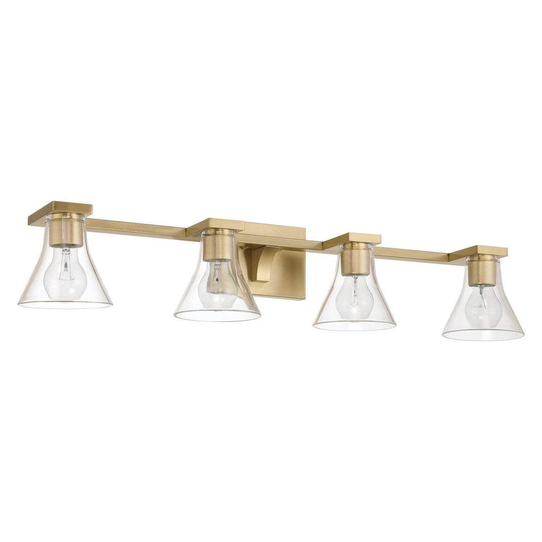 Gilford Four Light Vanity in Champagne Gold Thesis Canada