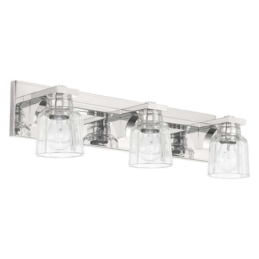 Dryden Three Light Vanity in Polished Nickel Thesis Canada