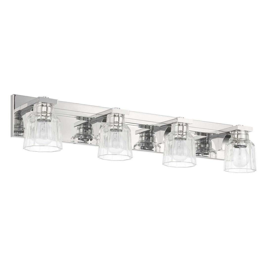 Dryden Four Light Vanity in Polished Nickel Thesis Canada