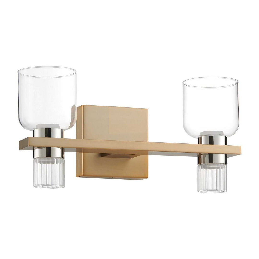 Amelia LED Vanity in Champagne Gold, Polished Nickel Thesis Canada