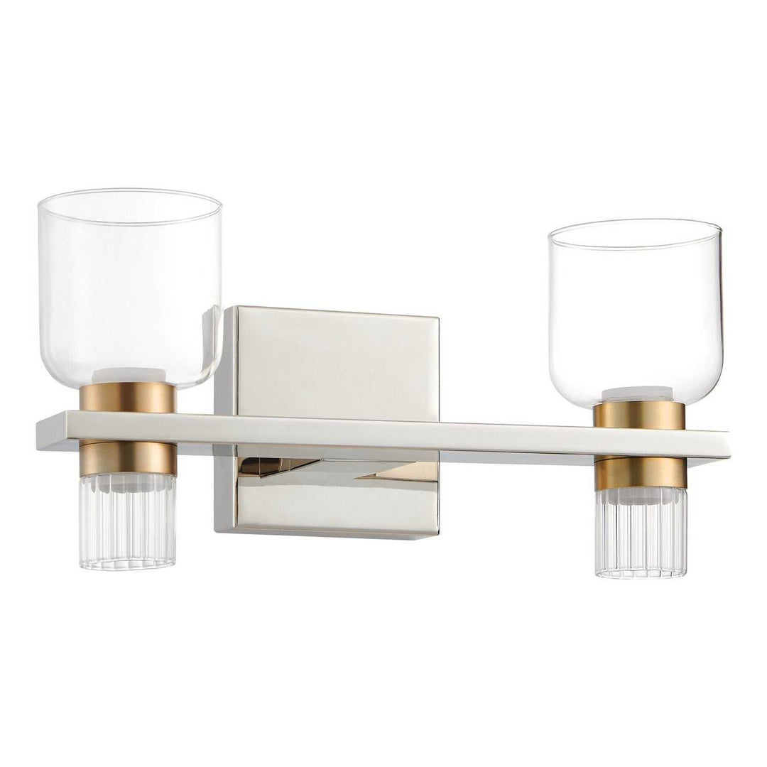 Amelia LED Vanity in Polished Nickel, Champagne Gold Thesis Canada
