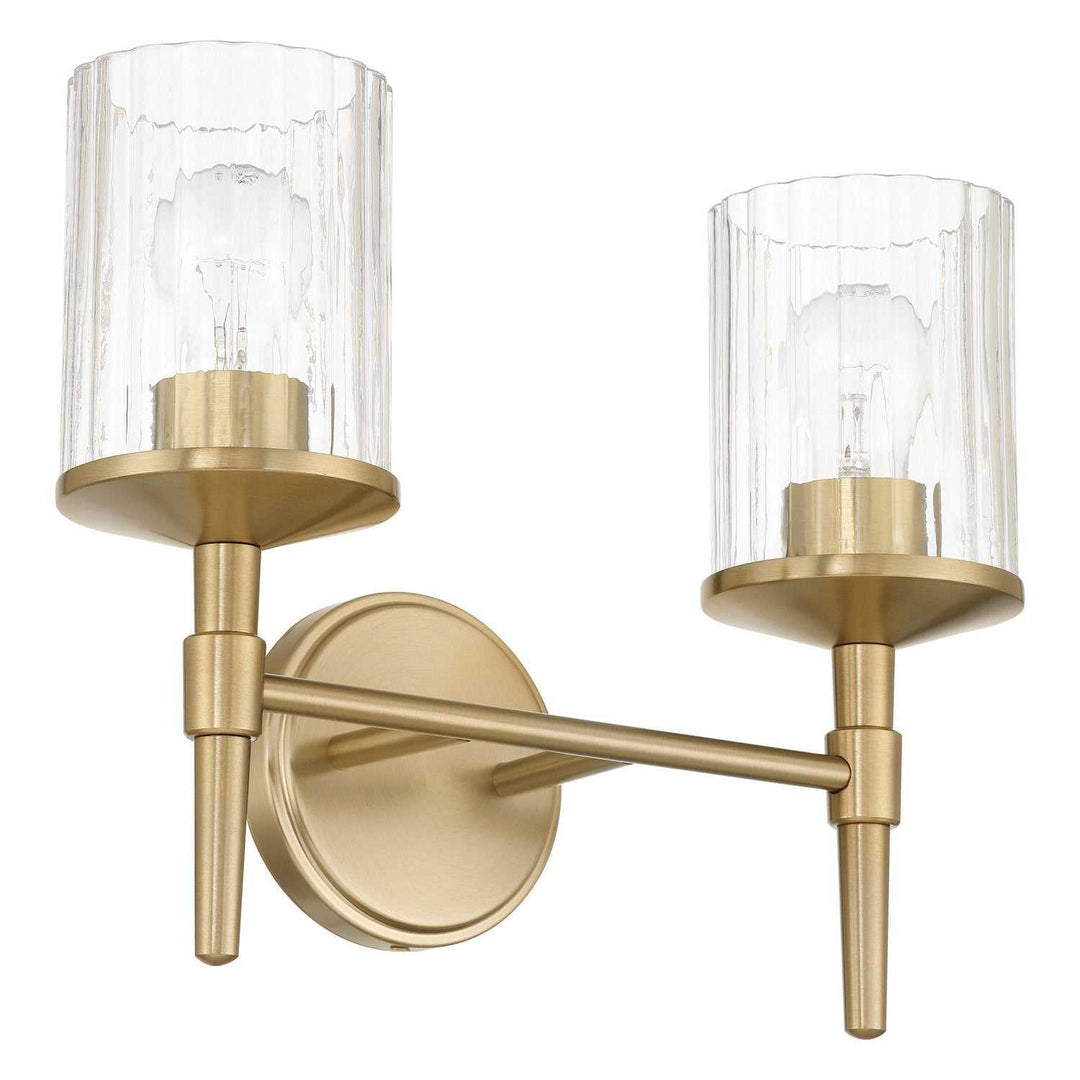 Andrea Two Light Vanity in Champagne Gold Thesis Canada