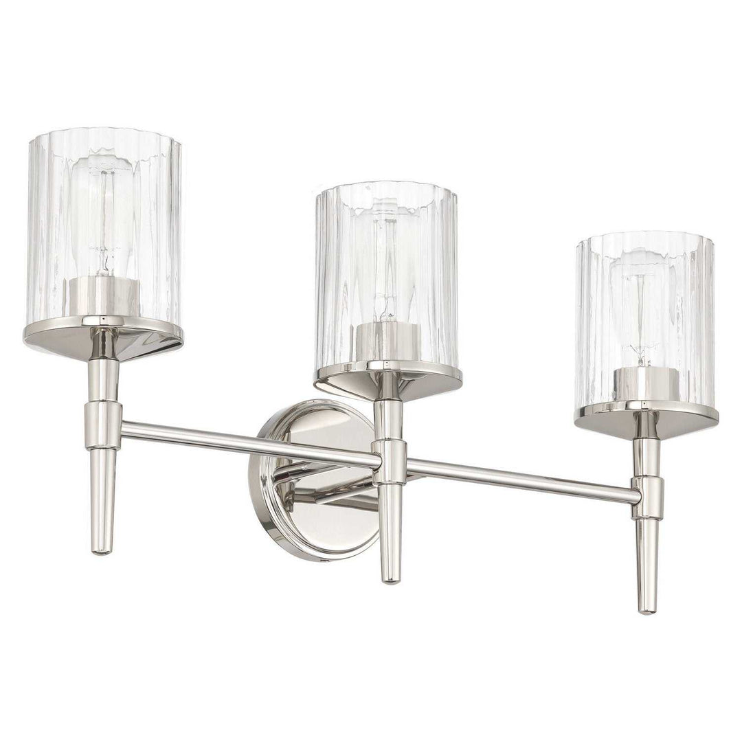 Andrea Three Light Vanity in Polished Nickel Thesis Canada