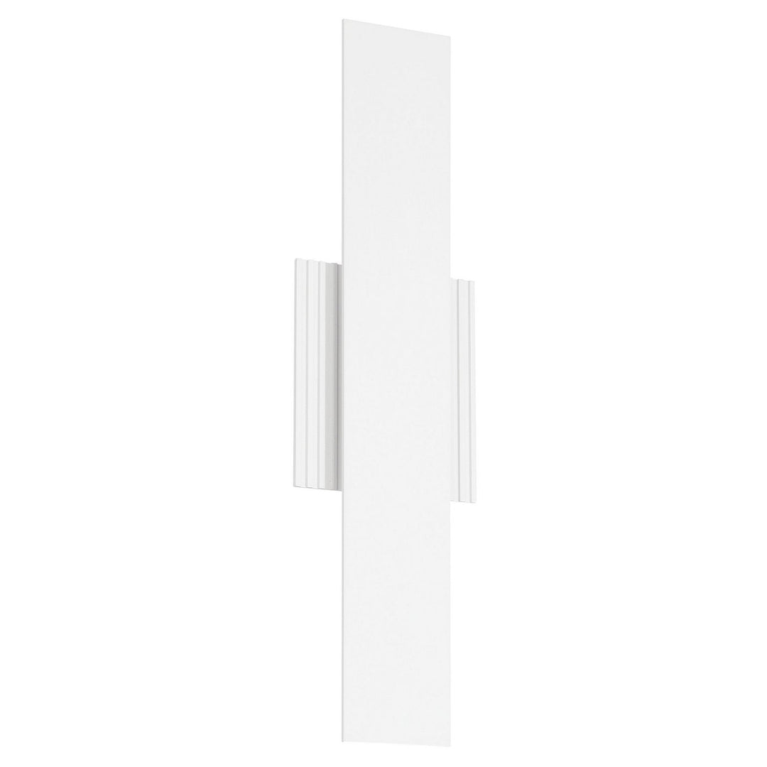 Jacks LED Exterior Wall Sconce in Textured White Thesis Canada