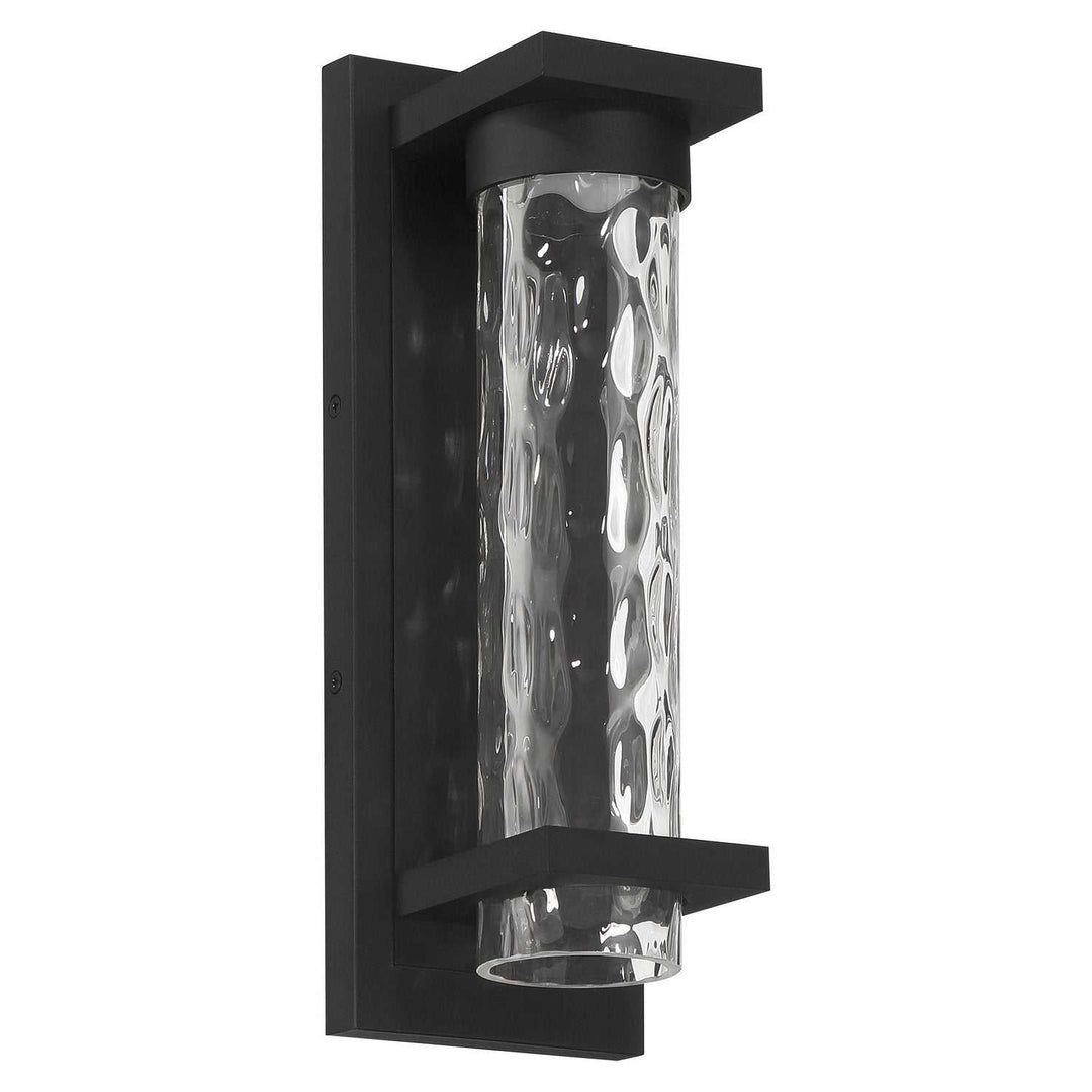 Lionel LED Exterior Wall Sconce in Textured Black Thesis Canada