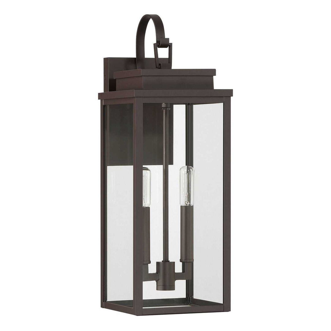 Hillside Two Light Exterior Wall Sconce in Dark Bronze Thesis Canada