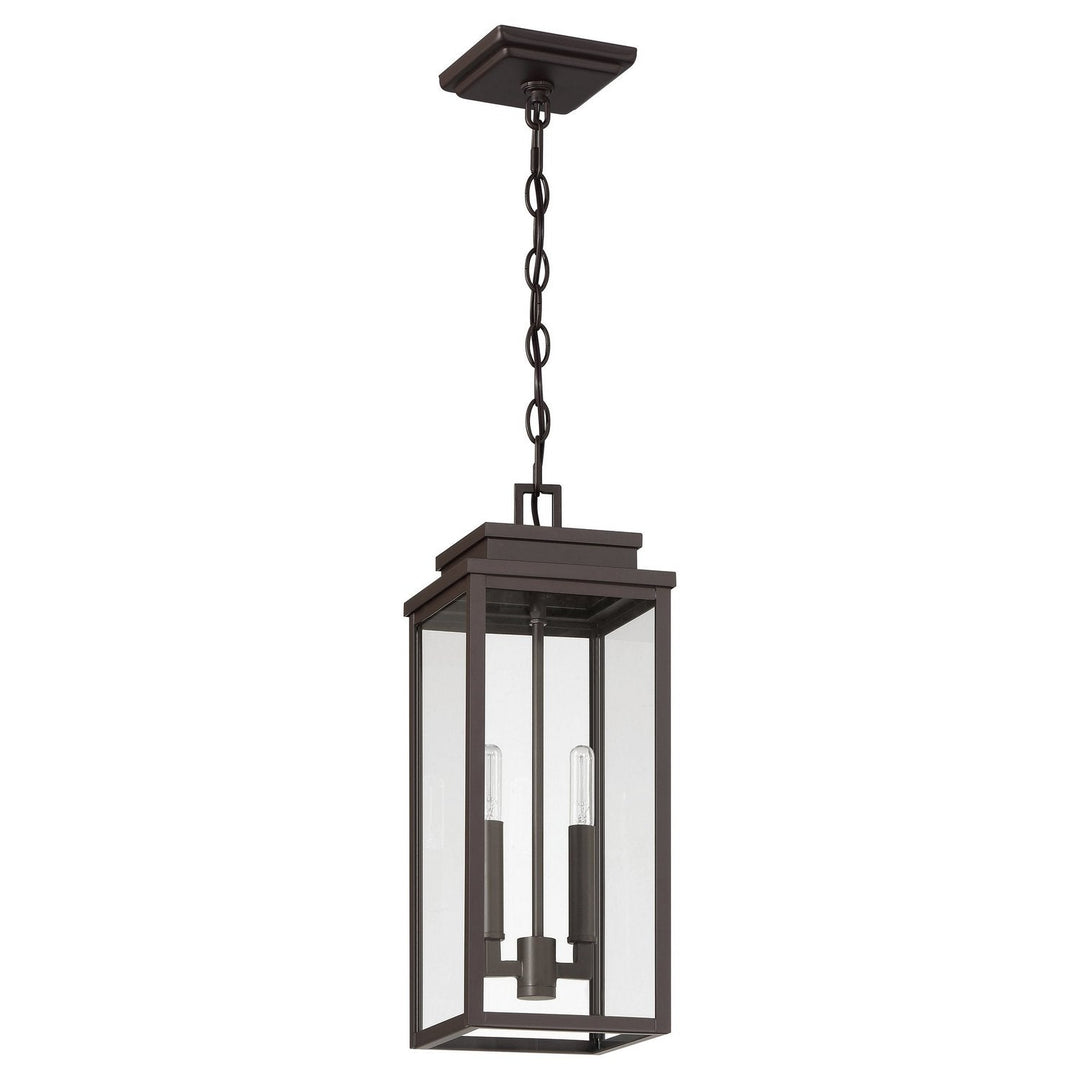 Hillside Two Light Exterior Pendant in Dark Bronze Thesis Canada