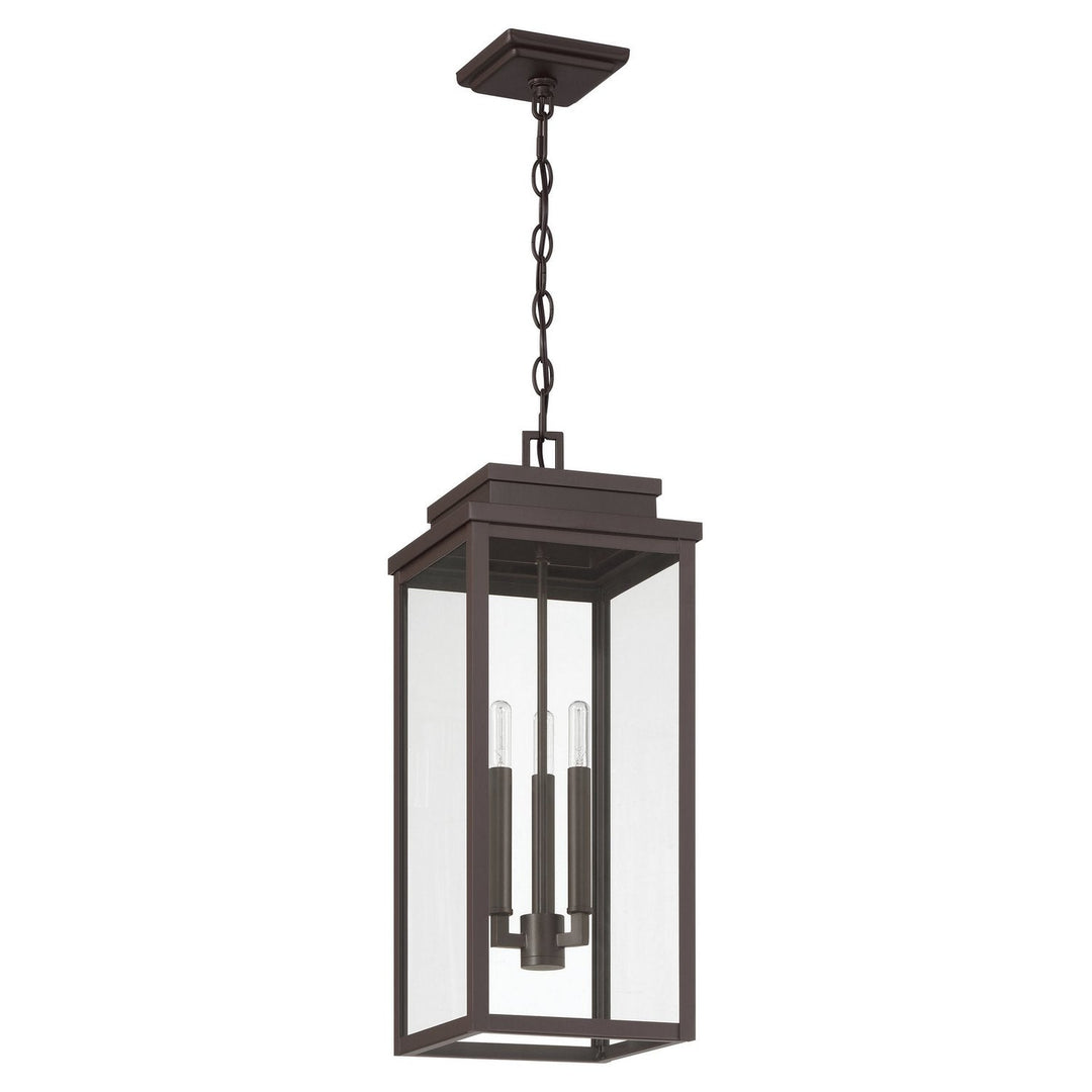 Hillside Three Light Exterior Pendant in Dark Bronze Thesis Canada