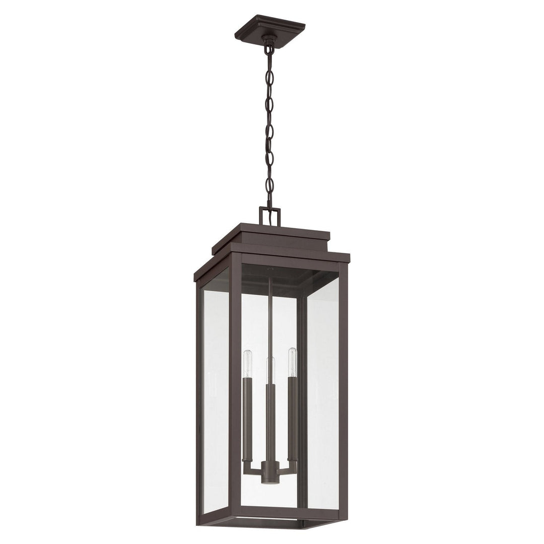 Hillside Three Light Exterior Pendant in Dark Bronze Thesis Canada