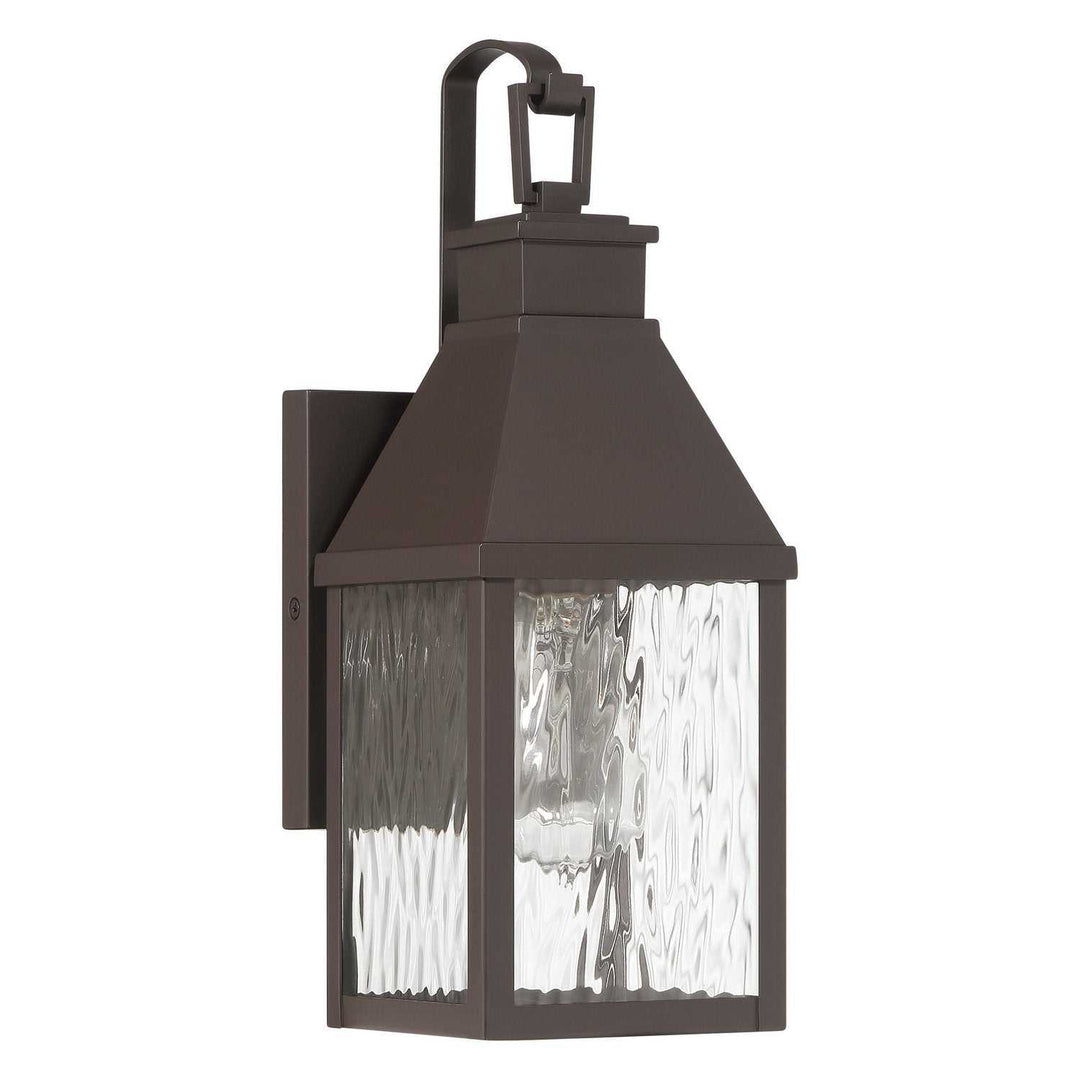 Glencrest One Light Exterior Wall Sconce in Dark Bronze Thesis Canada