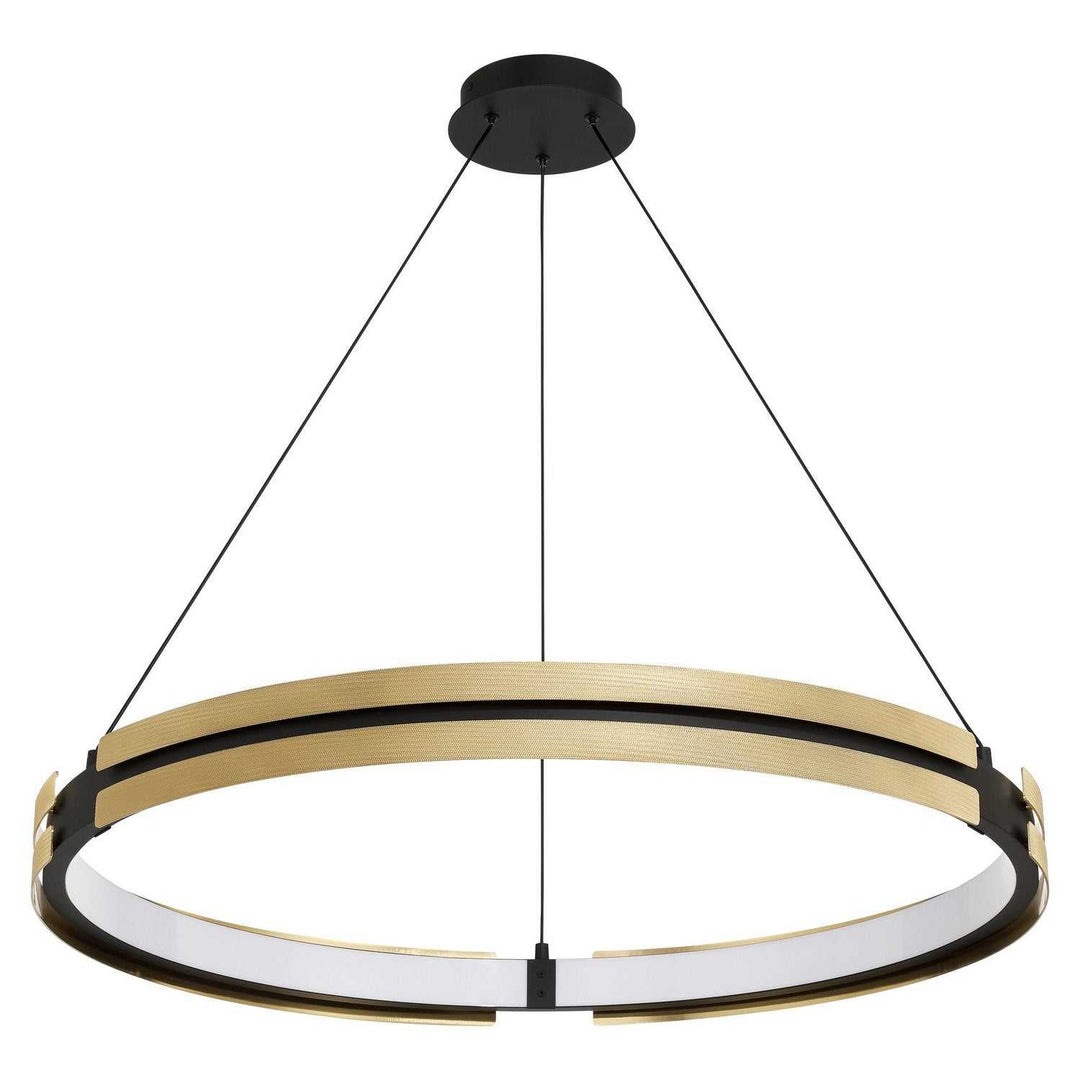 Grazia LED Pendant in Matte Black/Brushed Gold Thesis Canada