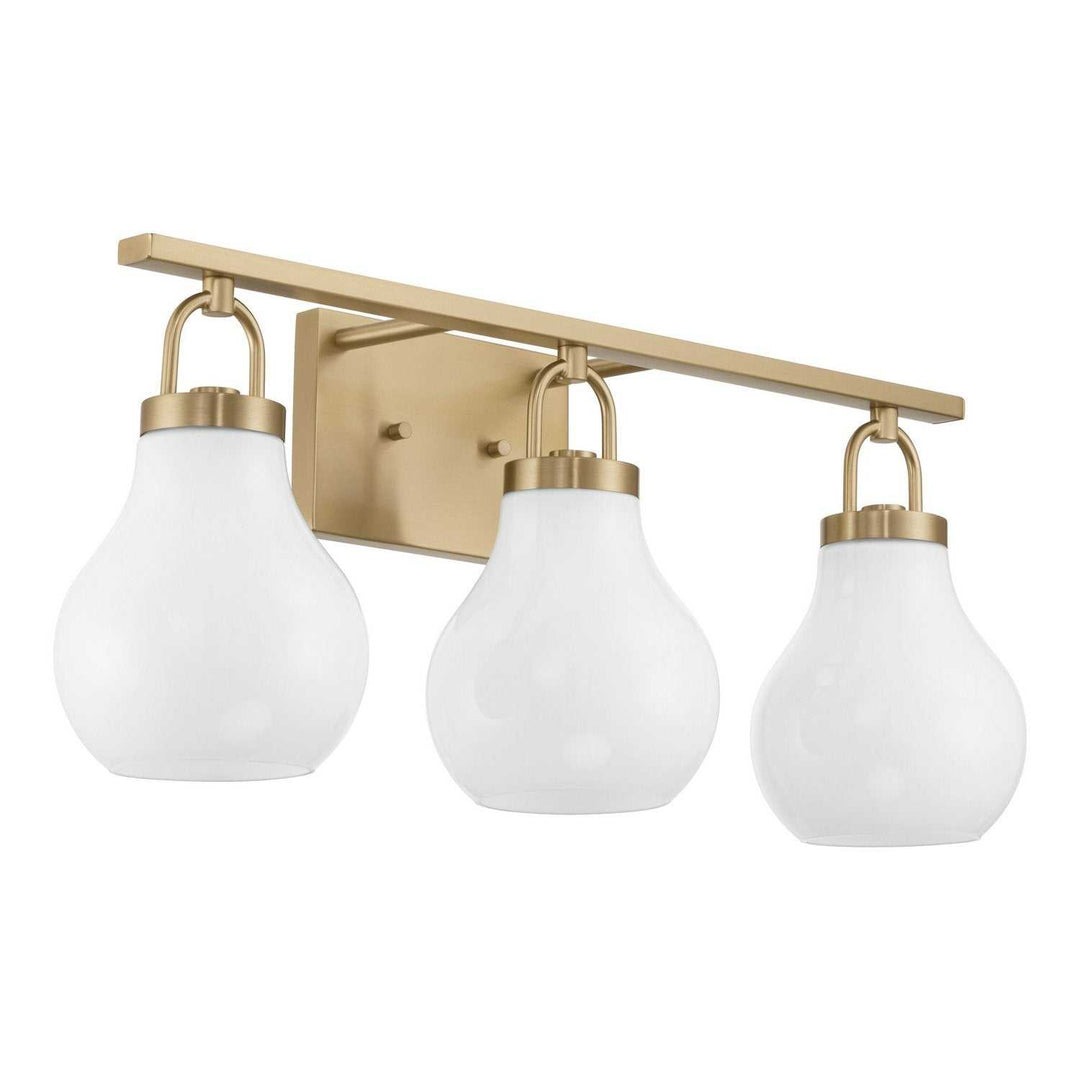 Mansfield Three Light Vanity in Champagne Gold Thesis Canada