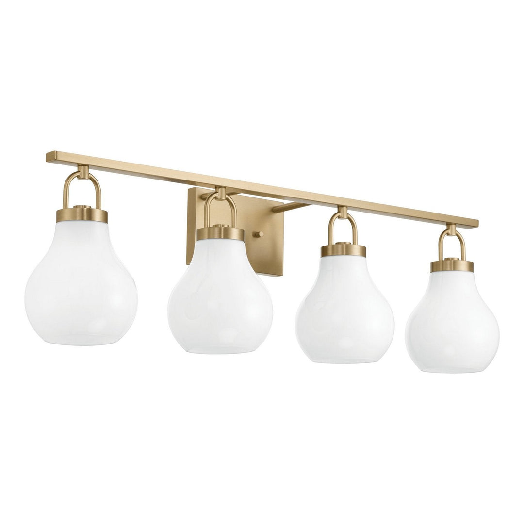 Mansfield Four Light Vanity in Champagne Gold Thesis Canada