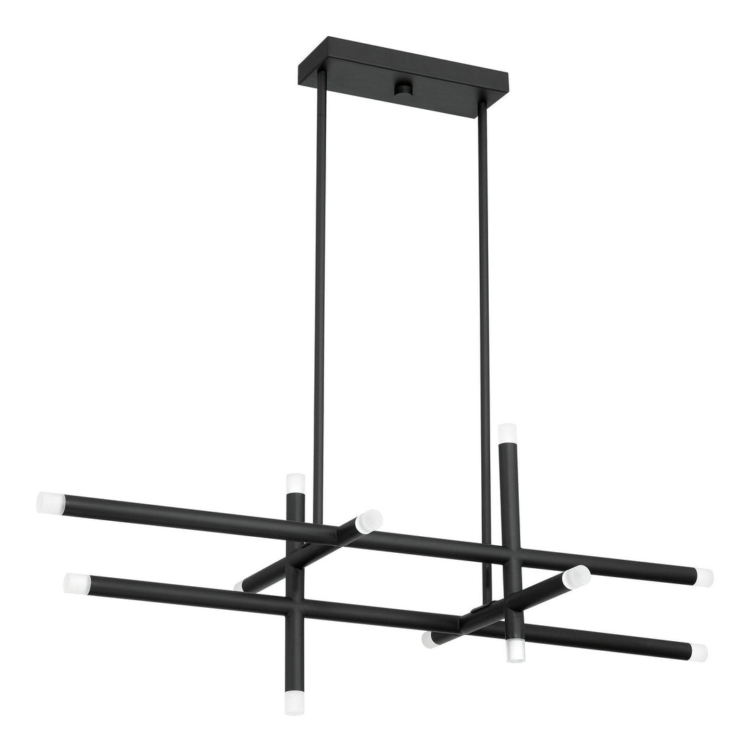 Manhattan LED Chandelier in Matte Black Thesis Canada