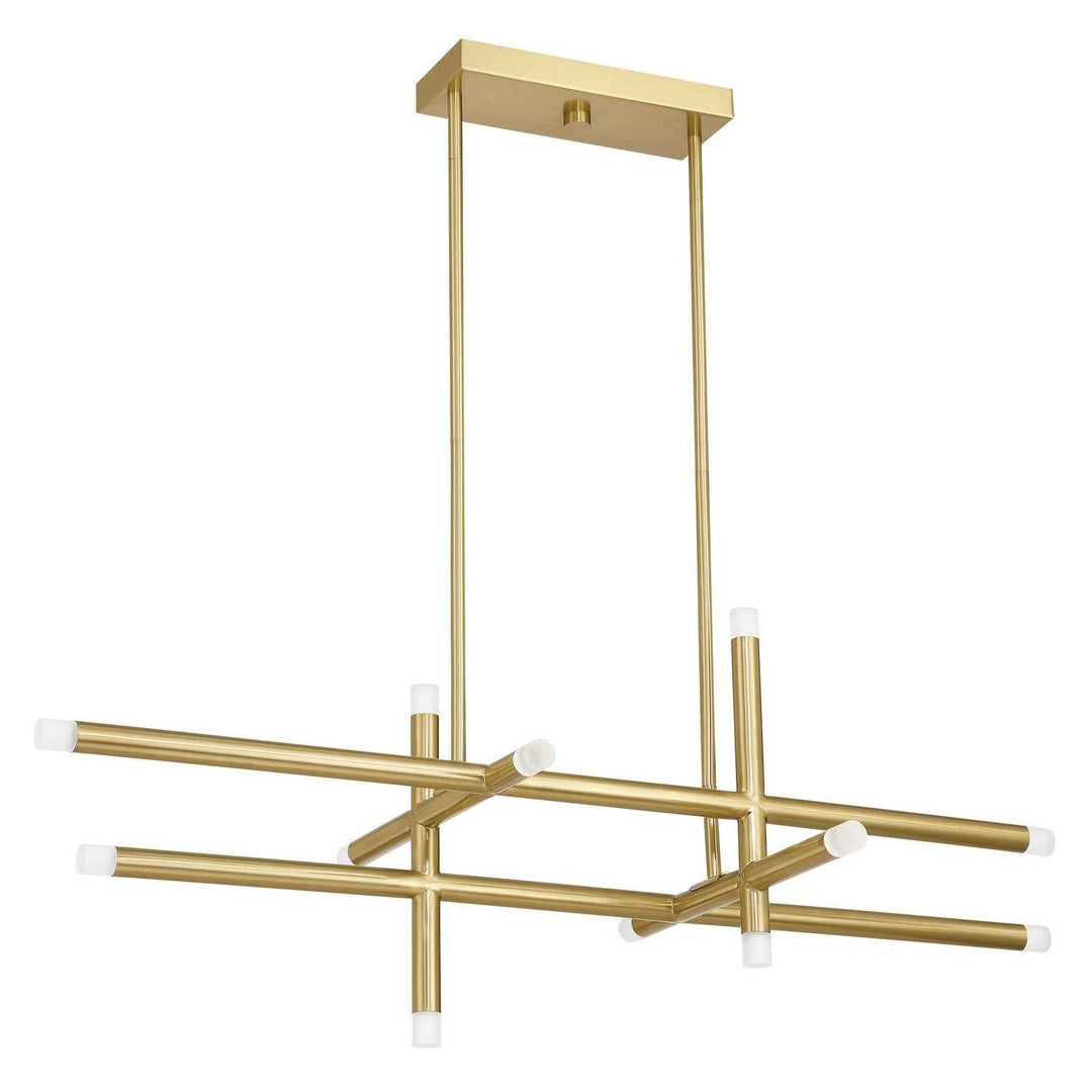 Manhattan LED Chandelier in Brushed Gold Thesis Canada