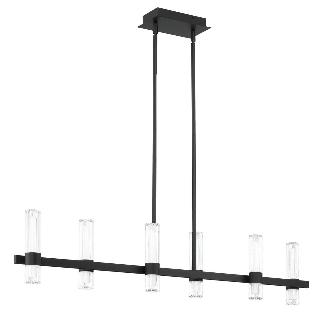 Ristretto LED Linear Chandelier in Matte Black Thesis Canada