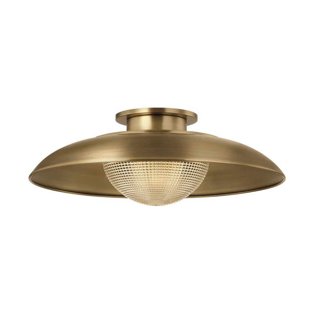 Troy Lighting Canada - C4118-PBR - One Light Semi Flush Mount - Braxton - Patina Brass