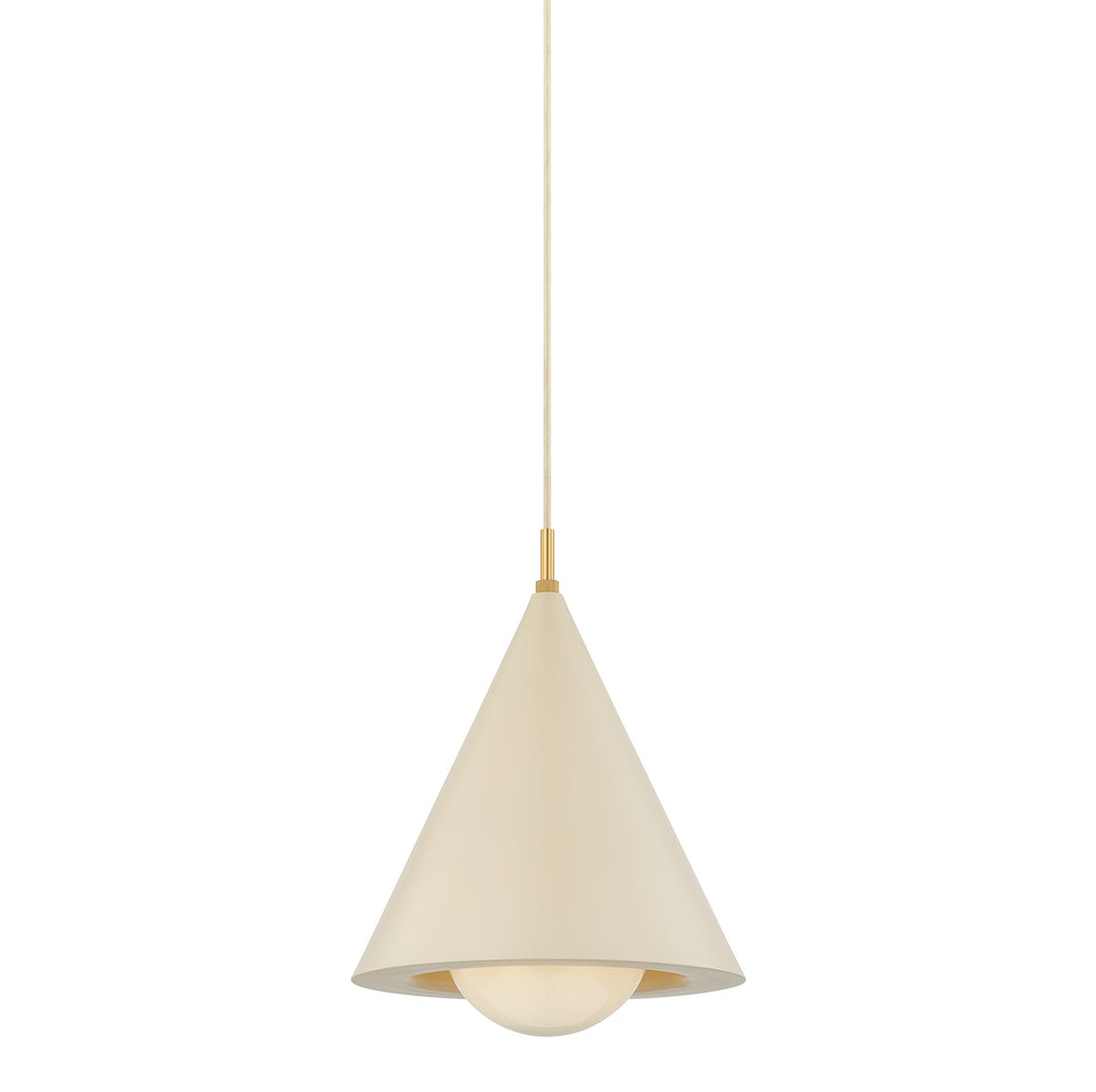 Mitzi Canada - H1085701A-AGB/TBQ - One Light Pendant - Jolene - Aged Brass