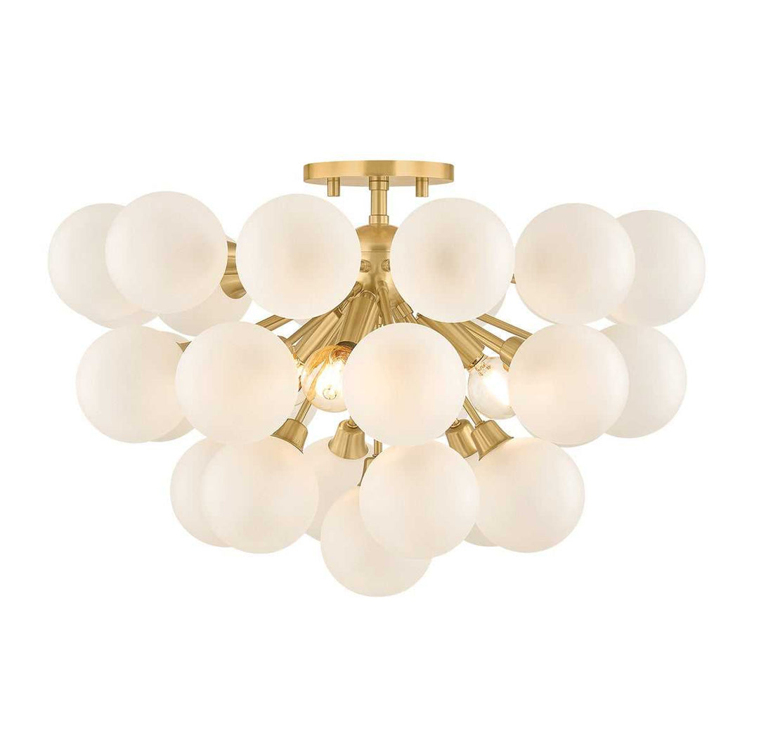 Mitzi Canada - H1087603-AGB - Three Light Semi Flush Mount - Antoneta ...