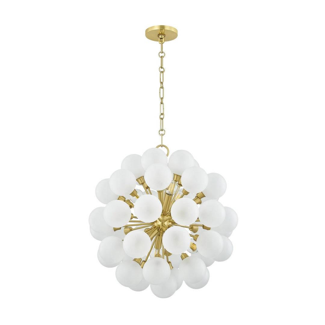 Mitzi Canada - H1087806-AGB - Six Light Chandelier - Antoneta - Aged Brass