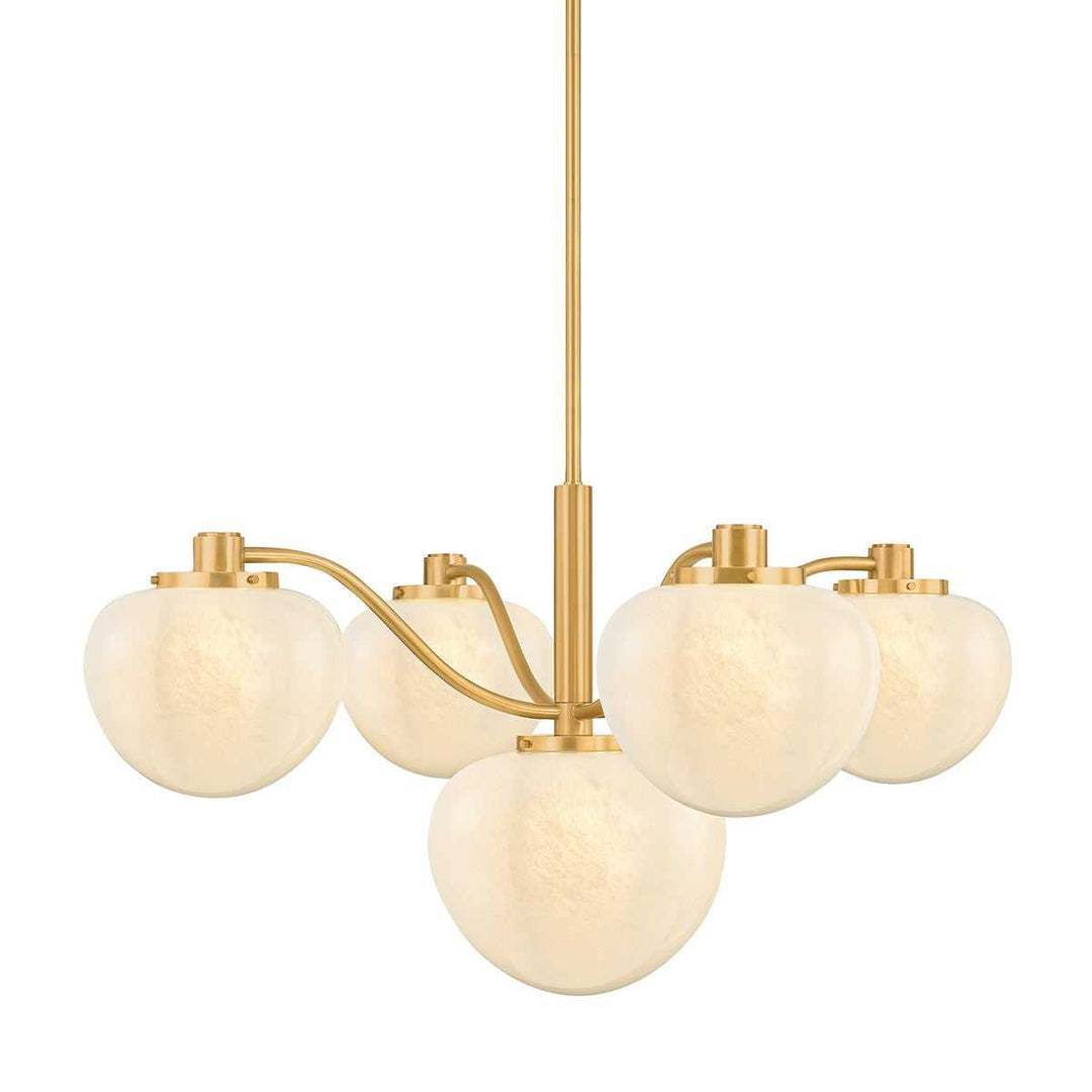 Mitzi Canada - H1093805-AGB - Five Light Chandelier - Kristen - Aged Brass