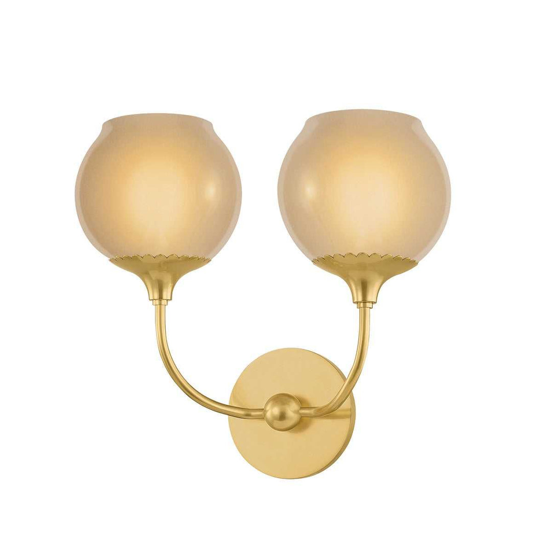 Mitzi Canada - H1098102-AGB - Two Light Wall Sconce - Daya - Aged Brass
