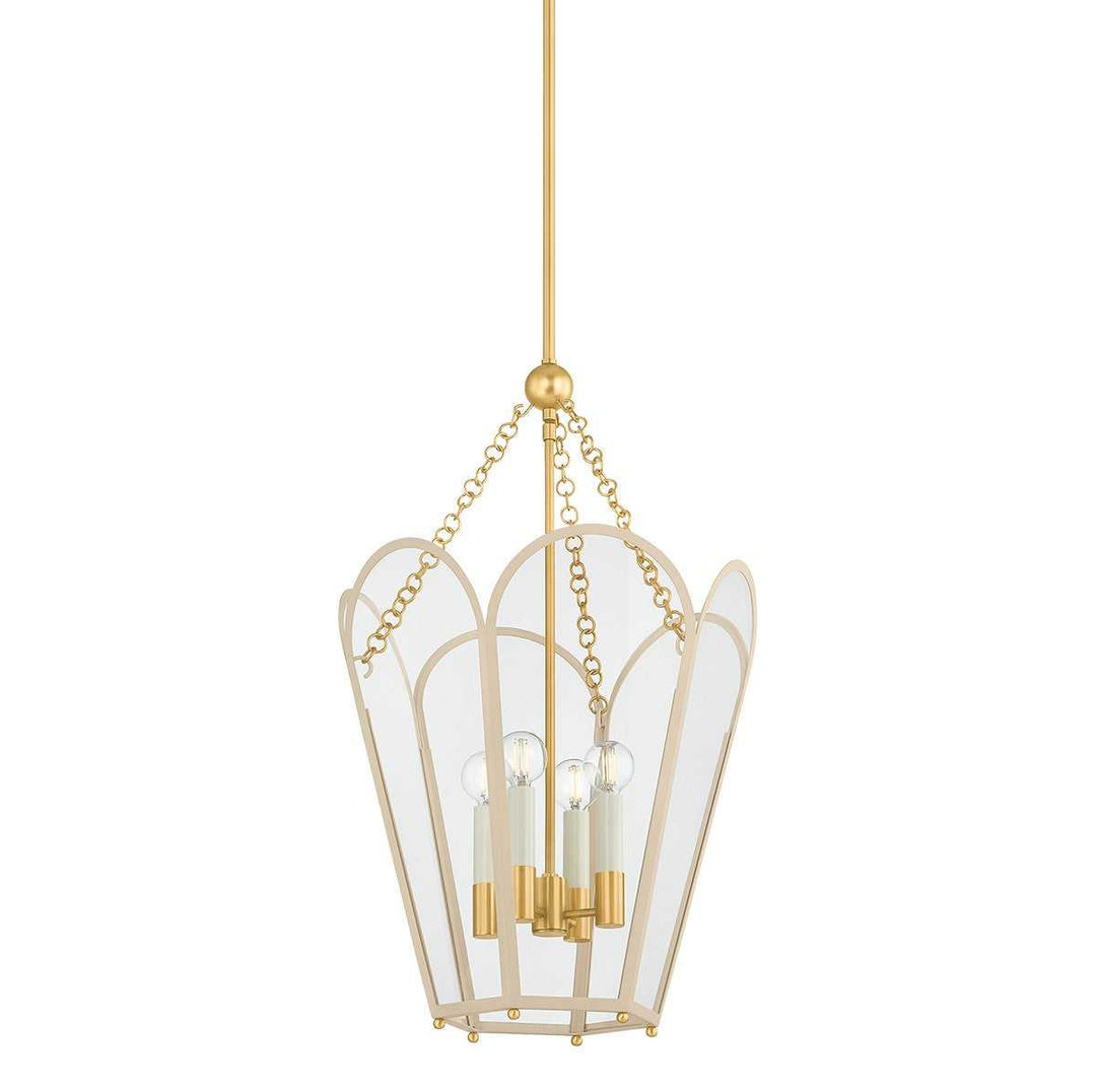 Mitzi Canada - H1132704-AGB/SBQ - Four Light Lantern - Clarisse - Aged Brass