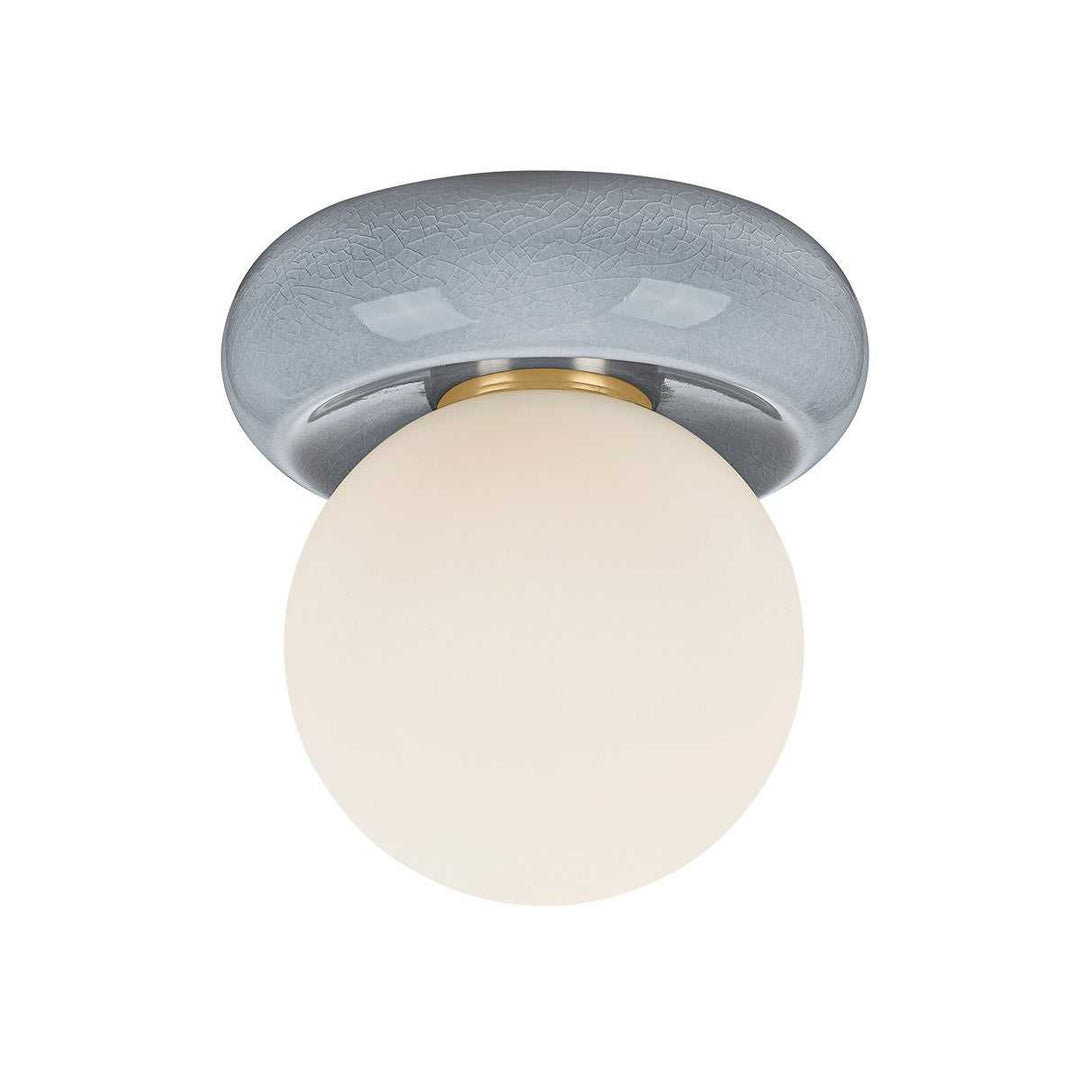 Mitzi Canada - H1160501-AGB/CFK - One Light Flush Mount - Tyra - Aged Brass