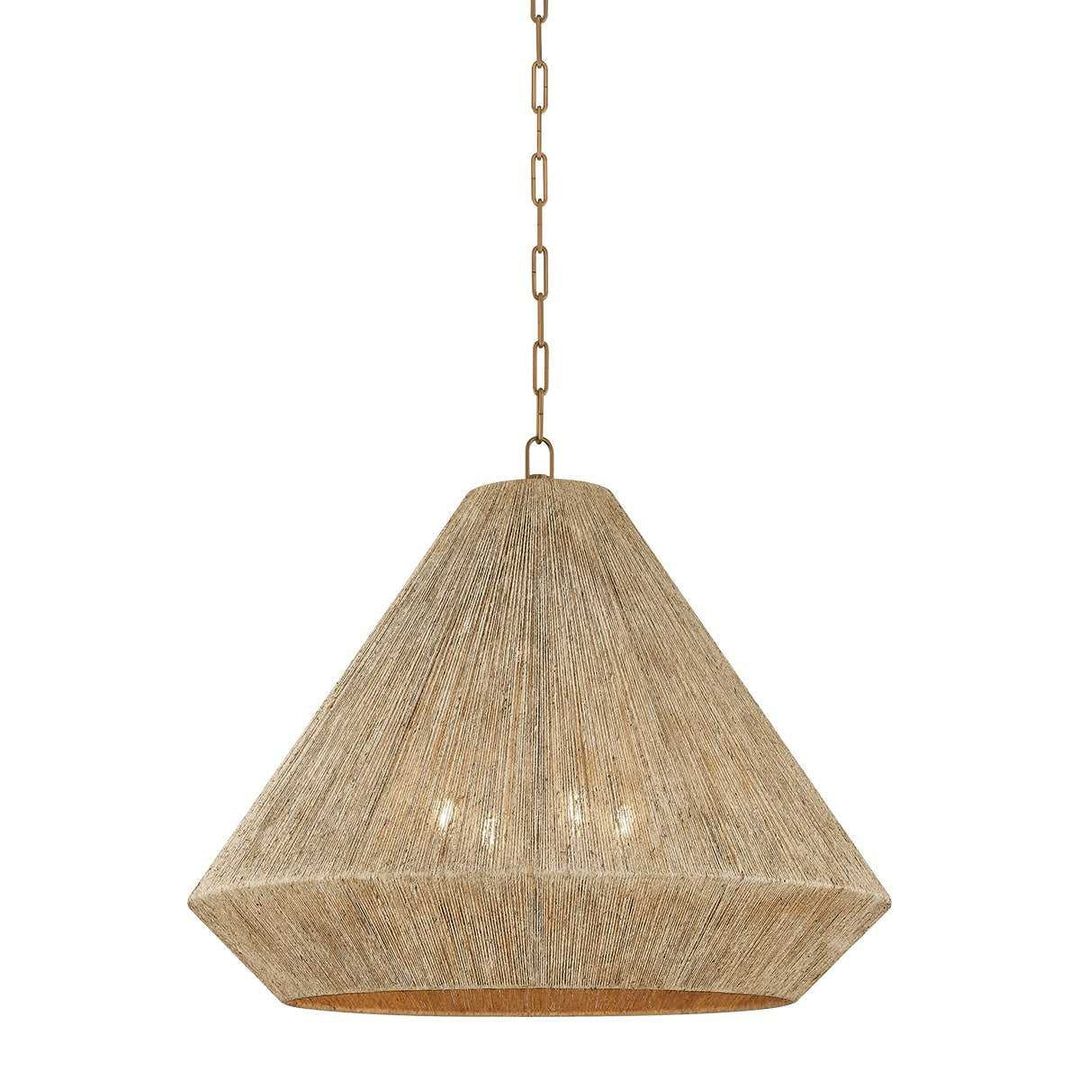 Troy Lighting Canada - F1630-PBR - Four Light Pendant - Keats - Patina Brass