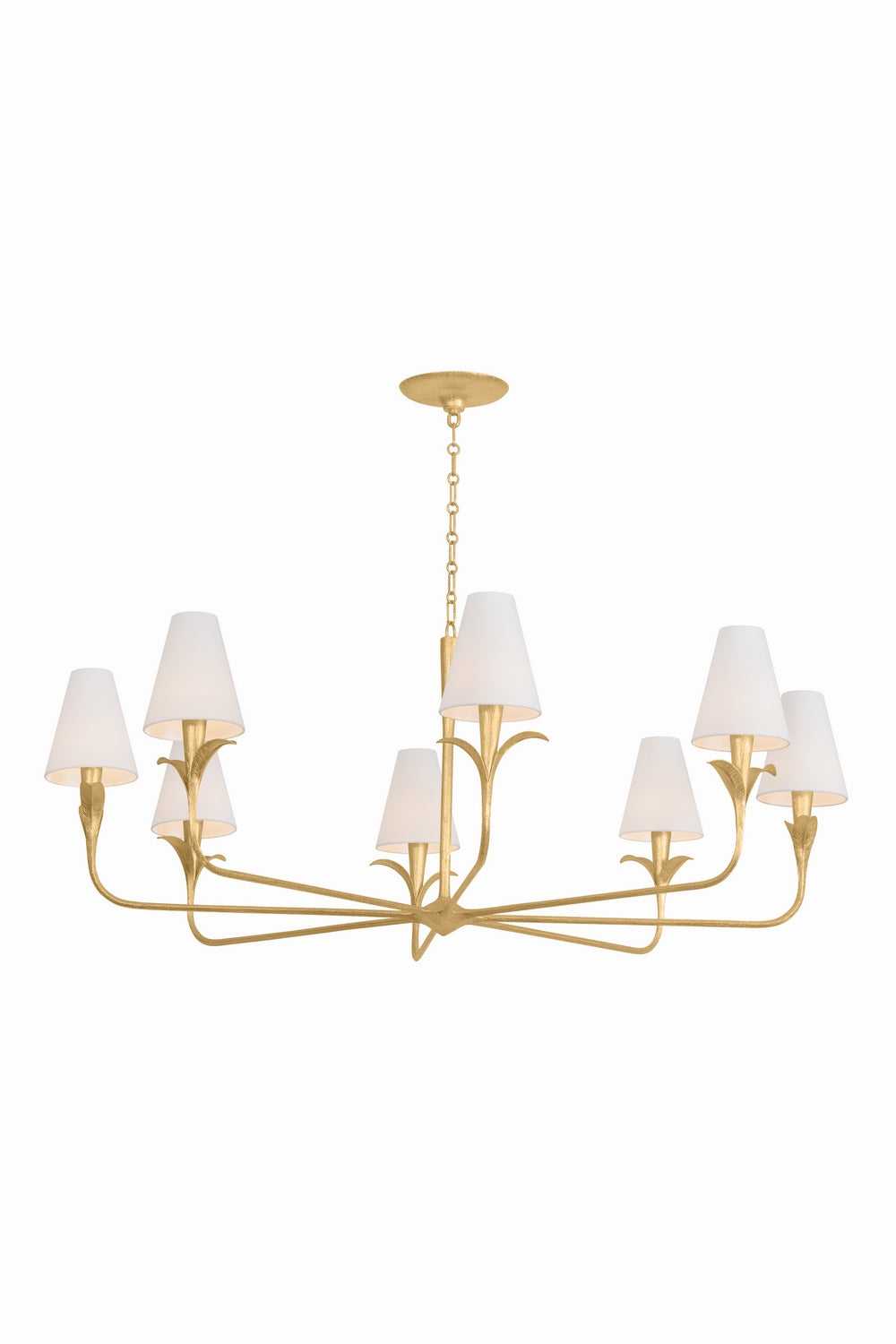 Troy Lighting Canada - F4758-GLI - Eight Light Chandelier - Quill - Gilded Ivory