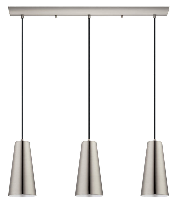 Eglo Canada - 201531A - Three Light Pendant - Pratella 1 - Matte Nickel