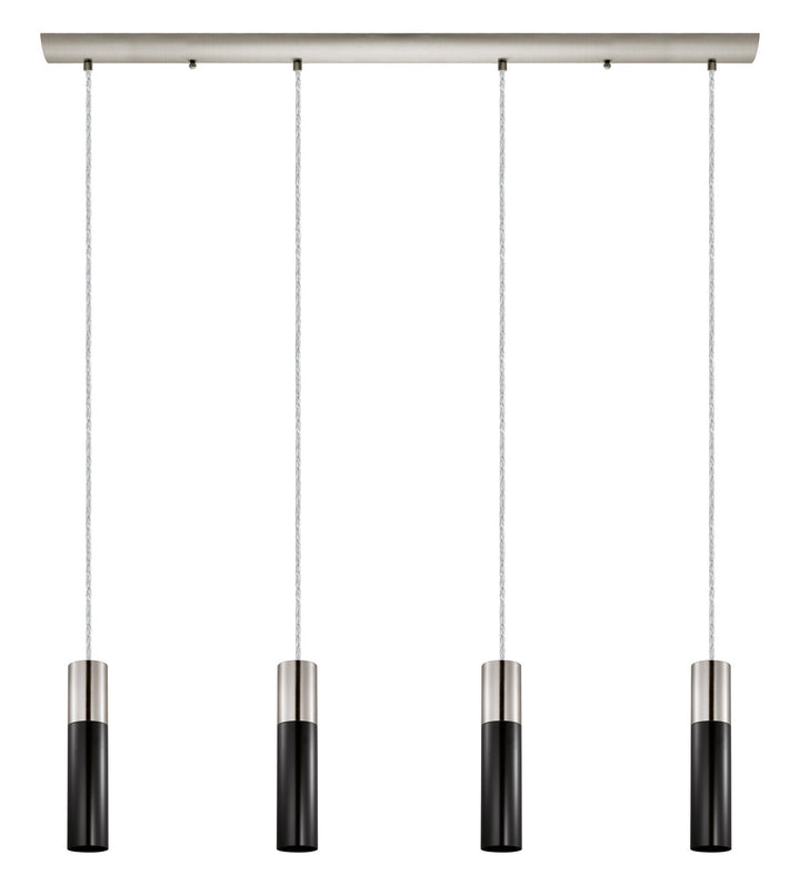 Eglo Canada - 202301A - Four Light Pendant - Villora - Matte Nickel
