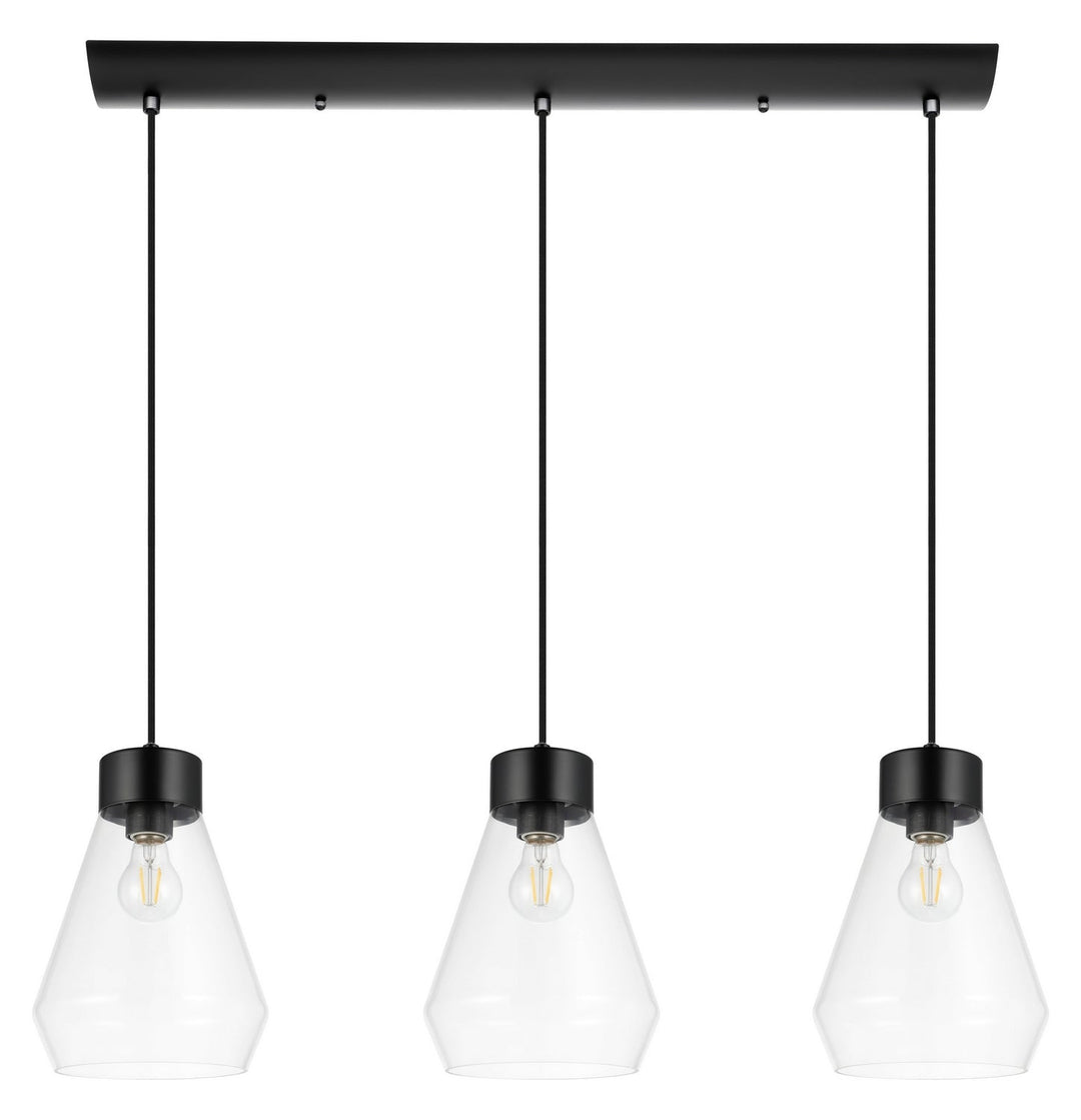 Montey Three Light Pendant in Matte Black Eglo Canada
