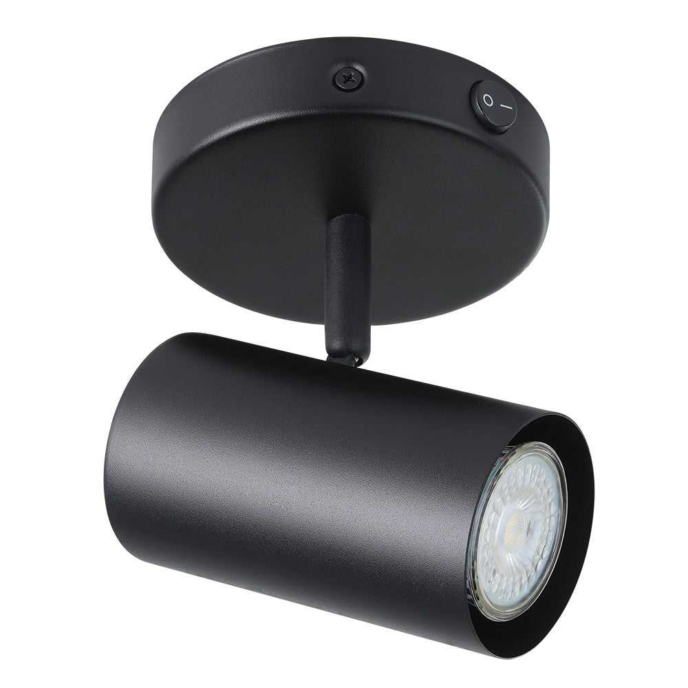 Calloway LED Wall Track Light in Black Eglo Canada