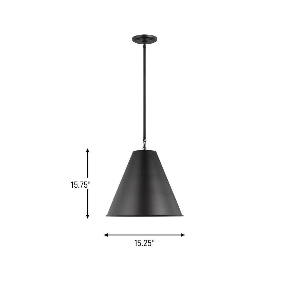 Visual Comfort Studio Canada - 6585101-112 - One Light Pendant - Gordon - Midnight Black