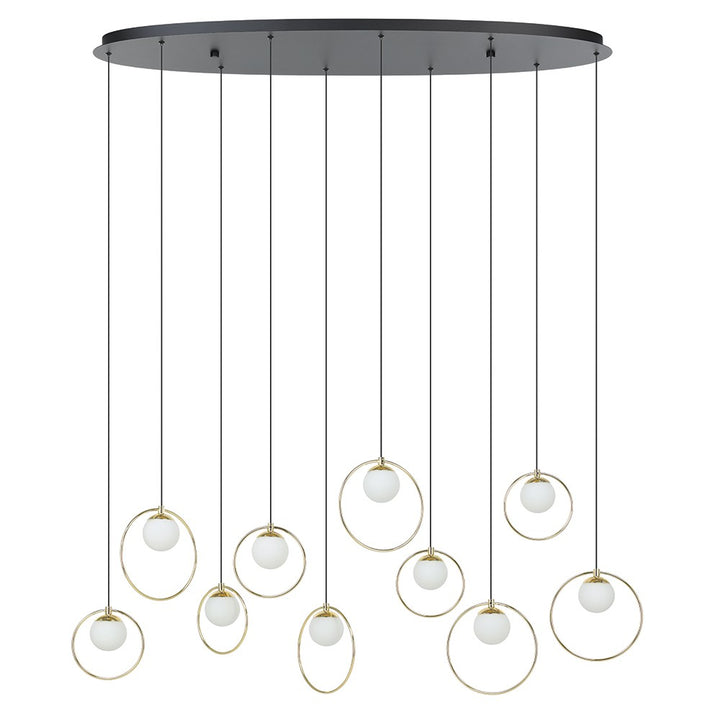 Eglo Canada - 206114A - LED Pendant - Portocolom - Black, Shinny Brass