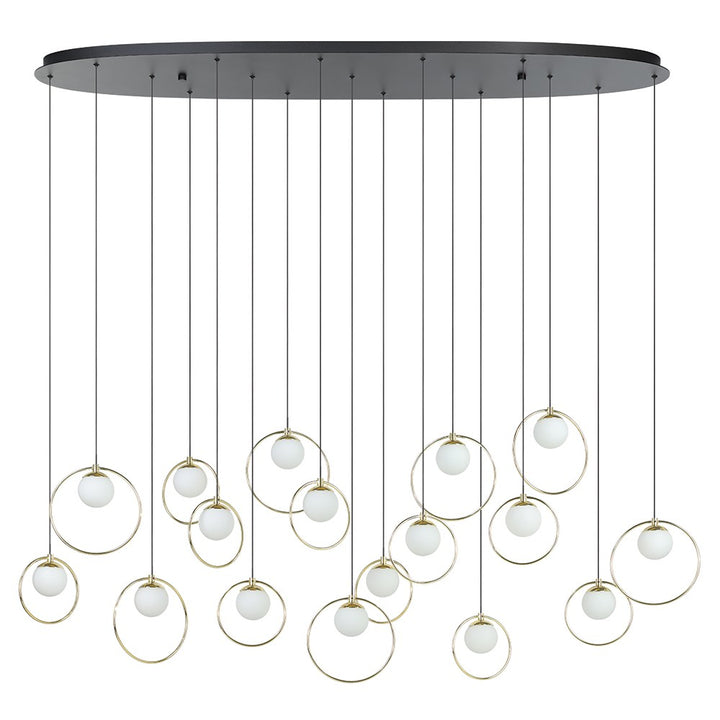 Eglo Canada - 206115A - LED Pendant - Portocolom - Black, Shinny Brass
