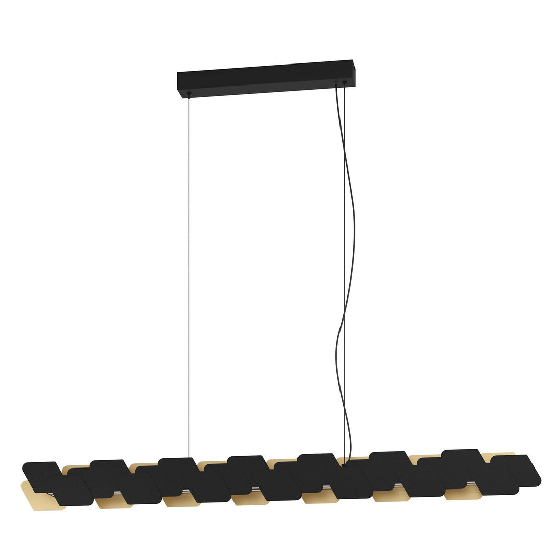 Altagracia LED Linear Pendant in Black Eglo Canada