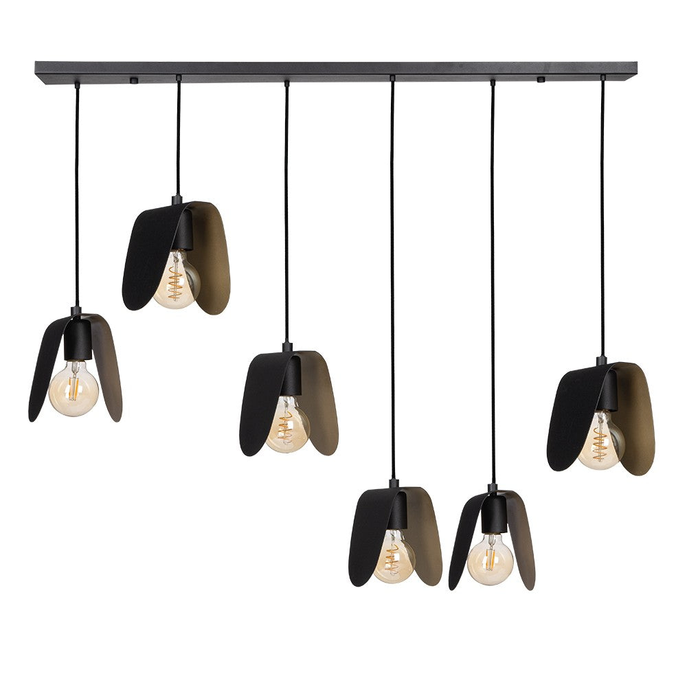 Eglo Canada - 390184A - Six Light Pendant - Serenara - Black