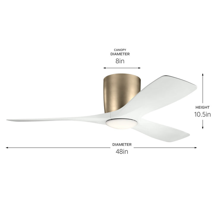 Kichler Canada - 300032CPZ - 48" Ceiling Fan - Volos - Champagne Bronze