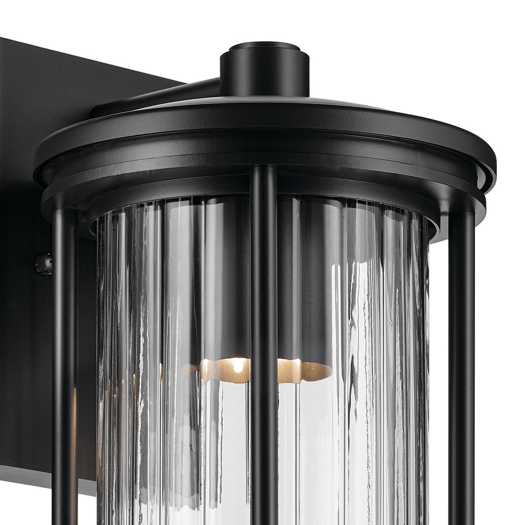 Kichler Canada - 59023BKDS - One Light Outdoor Wall Mount - Barras - Black