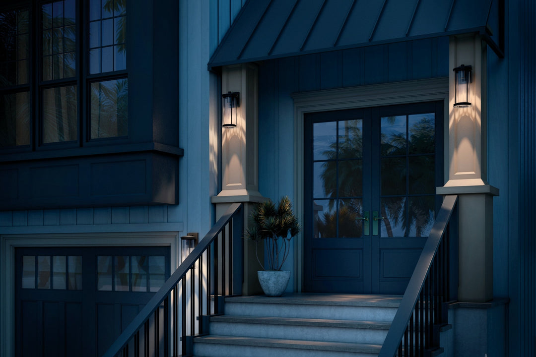 Kichler Canada - 59023BKDS - One Light Outdoor Wall Mount - Barras - Black
