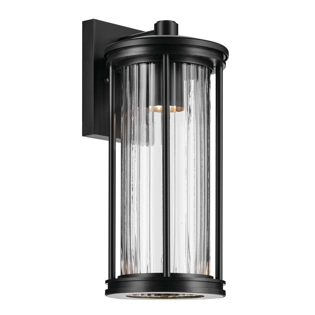 Kichler Canada - 59023BKDS - One Light Outdoor Wall Mount - Barras - Black