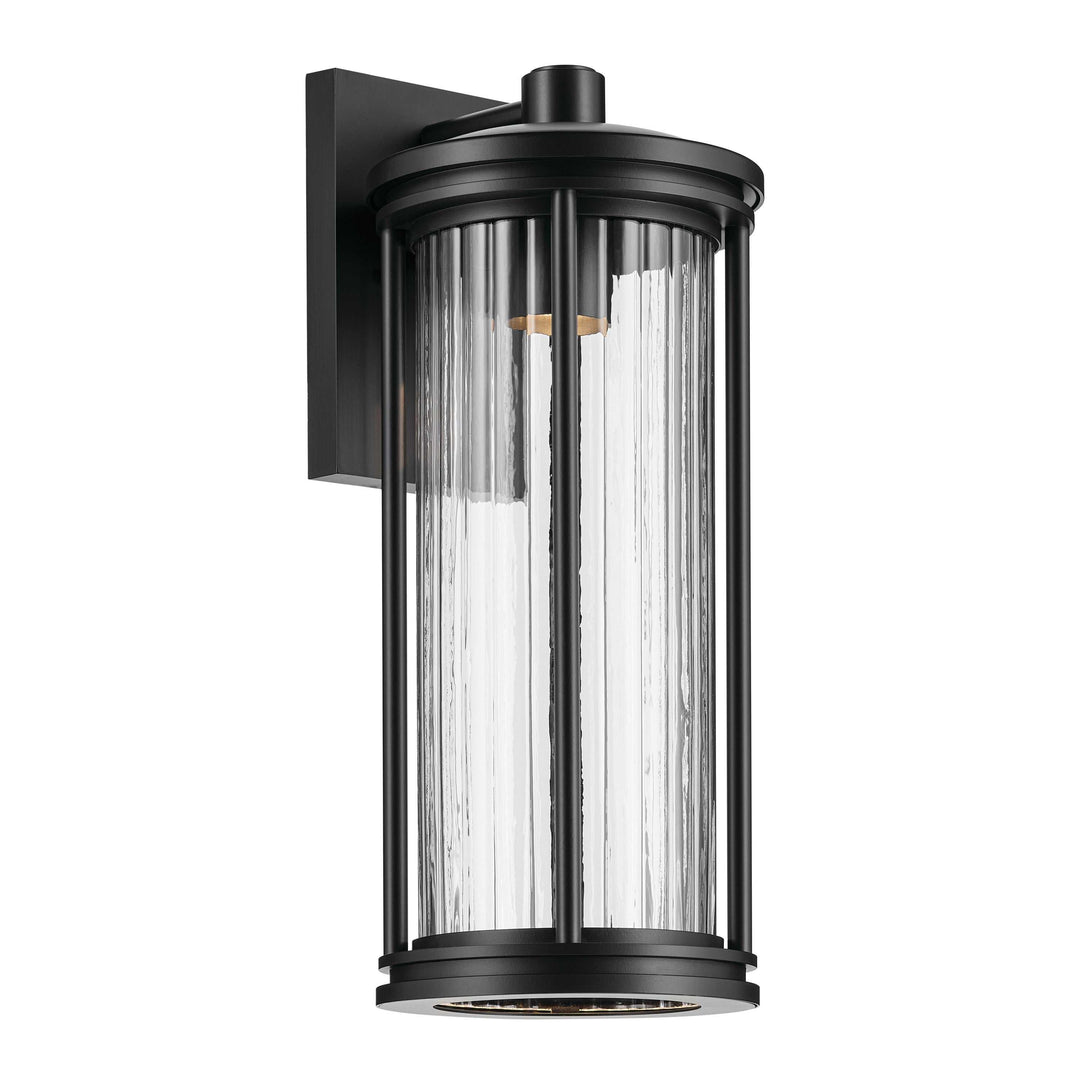 Kichler Canada - 59024BKDS - One Light Outdoor Wall Mount - Barras - Black